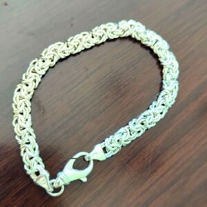 925 Italy stamped silver bracelet